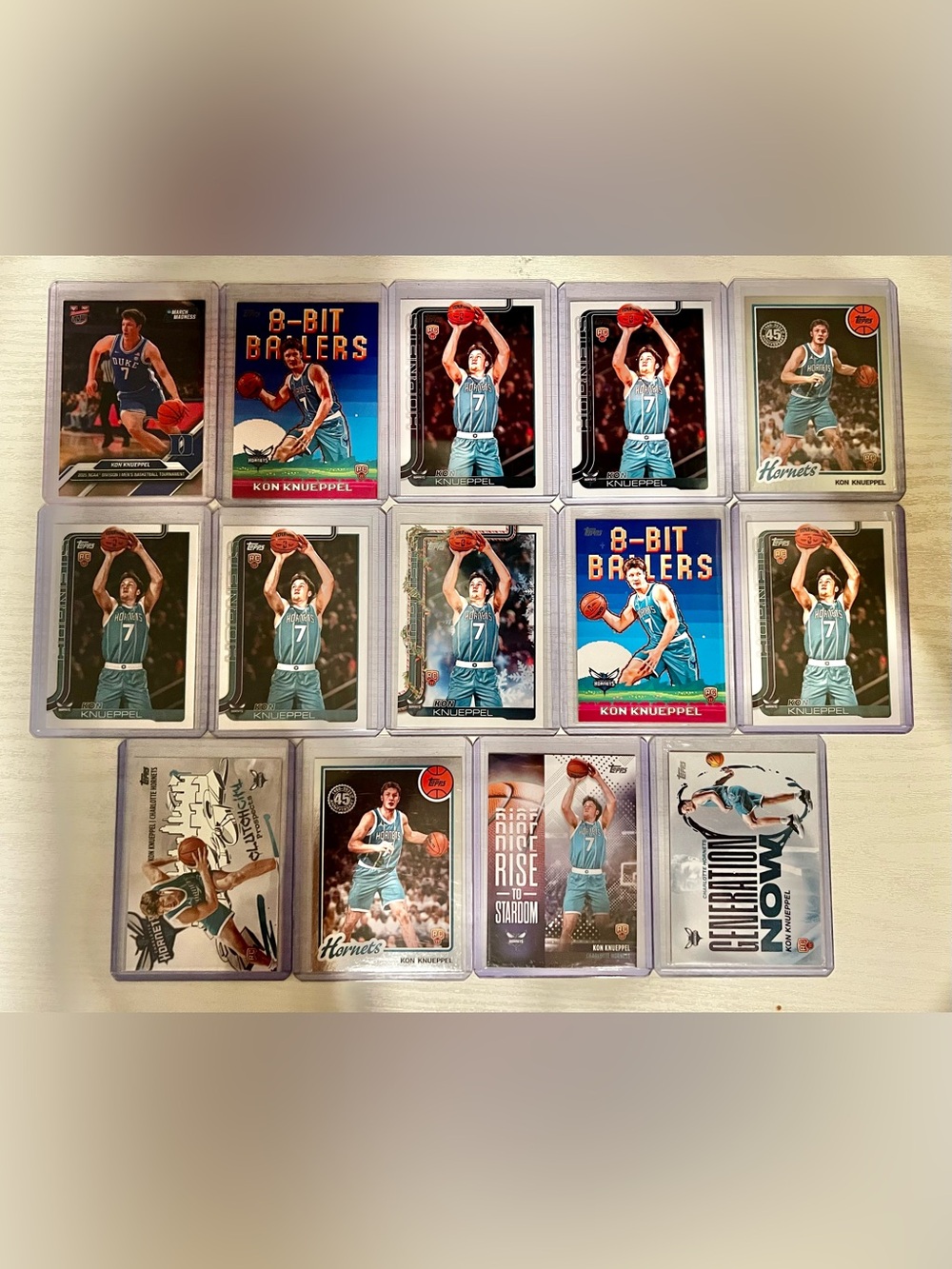Lot of Kon Knueppel rookie (14) card